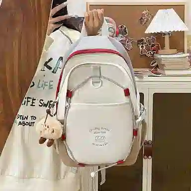 彤彤兔 百搭高颜值学生 尼龙 书包背包双肩包 女款 多色