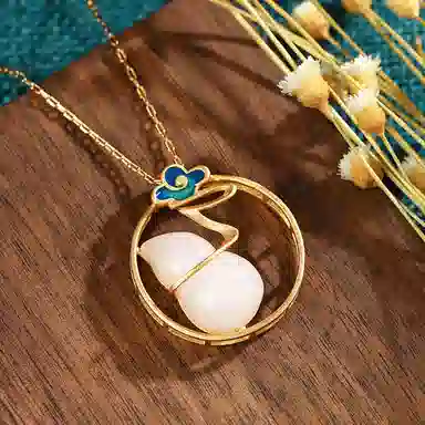 彤彤兔 葫芦复古新中式优雅大气 铜 项链 女款