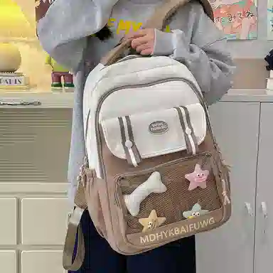 彤彤兔 高颜值简约时尚 尼龙 双肩包 常规 男女同款情侣款 多色