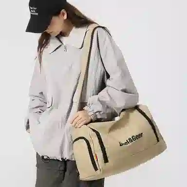 德力熊 大容量单肩篮球包手提百搭简约时尚运动健身包轻便出差行李包 牛津布 斜挎包 常规 男女同款情侣款 多色