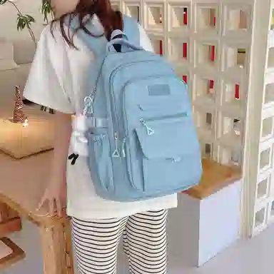 彤彤兔 高颜值简约百搭 尼龙 双肩包 女款 多色