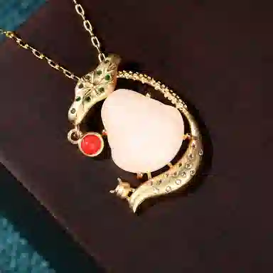 彤彤兔 民族风笑面佛佛公复古国潮 铜 项链 女款