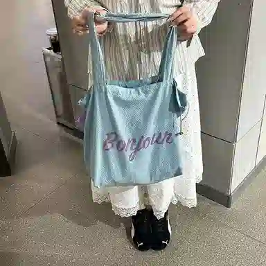 彤彤兔 字母轻便 涤纶 单肩包 女款 多色