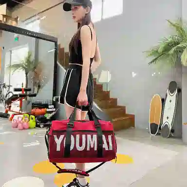 彤彤兔 独立鞋仓耐用 尼龙 旅行包 男女同款情侣款 多色