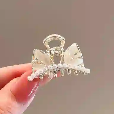 彤彤兔 可爱猫耳朵小号鲨鱼夹夏季精致发卡刘海夹简约头饰发饰 发夹 女款