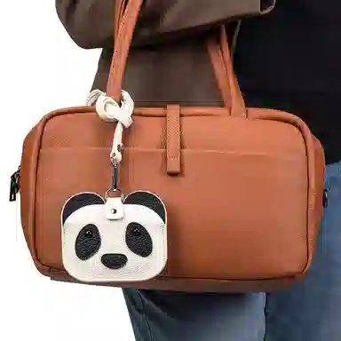彤彤兔 便携挂脖多功能 牛皮 卡包 女款 黑色/粉色/白色
