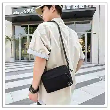 彤彤兔 高级感简约 尼龙 单肩包 男女同款情侣款 多色