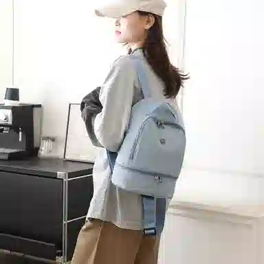 德力熊 时尚韩版简约 尼龙 双肩包 女款 多色