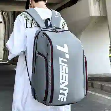 彤彤兔 潮流百搭大容量 牛津布 双肩包 男女同款情侣款 米白色/黑色/红色/灰色