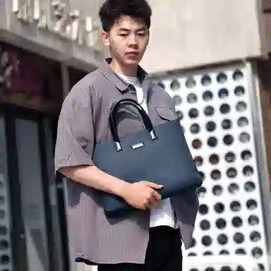 Delix Bear Nylon Crossbody Bag Blue Black