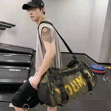 德力熊 大容量旅行袋 尼龙 健身包 大号 男女同款情侣款 多色