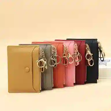 彤彤兔 卡位证件套轻薄 头层牛皮 零钱包 女款 黄色/灰色/橙色/粉色/枣红/黑色