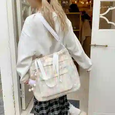 彤彤兔 日系百搭 帆布 帆布包单肩包 女款 多色