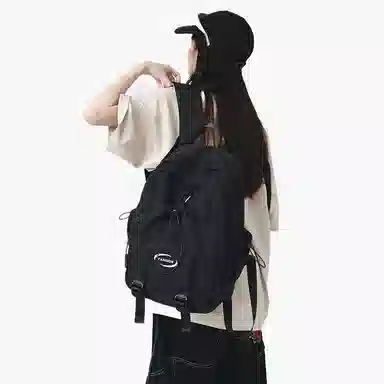 彤彤兔 学院风背包休闲旅行 尼龙 双肩包 大号 男女同款情侣款 多色