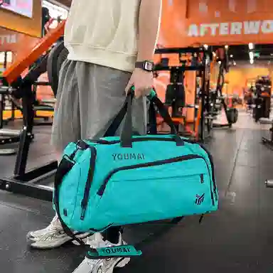 德力熊 休闲简约轻便 牛津布 健身包 男女同款情侣款 黑色桔色卡其色白色黄色军绿色湖蓝色灰色