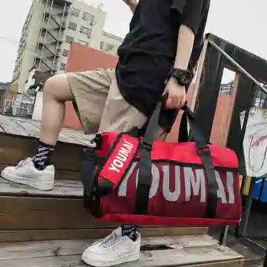 德力熊 大容量休闲短途 尼龙 健身包 男女同款情侣款 多色