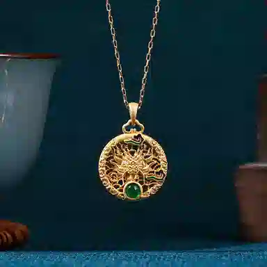 彤彤兔 生肖龙头国潮风龙年 铜 项链 女款