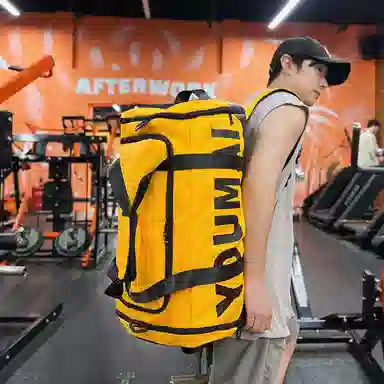 德力熊 干湿分离运动 尼龙 健身包 男女同款情侣款 黑色粉色卡其色红色黄色