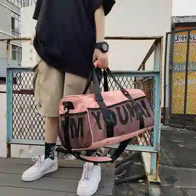 德力熊 大容量休闲短途 尼龙 健身包 男女同款情侣款 多色