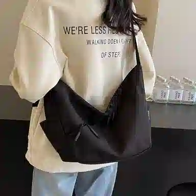 OUZIHUANG Simple Commuter Shoulder Bag Nylon