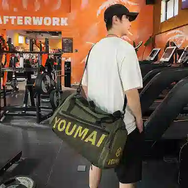 德力熊 多功能时尚旅行包 尼龙 健身包 男女同款情侣款 黑色/粉色/卡其色/紫色/军绿色