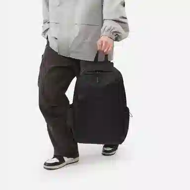 彤彤兔 纯色简约百搭 牛津布 书包背包双肩包 男款 黑色/蓝色/卡其色