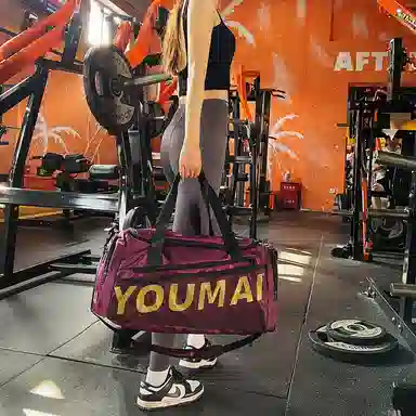 德力熊 多功能时尚旅行包 尼龙 健身包 男女同款情侣款 黑色/粉色/卡其色/紫色/军绿色