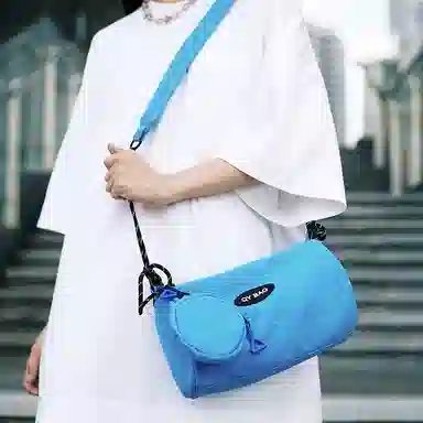 彤彤兔 小清新简约时尚 尼龙 单肩包 男女同款情侣款 多色