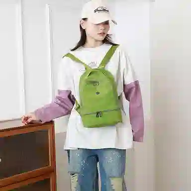 德力熊 时尚韩版简约 尼龙 双肩包 女款 多色