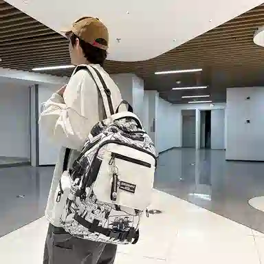 德力熊 潮酷个性时尚 尼龙 双肩包 男女同款情侣款 多色