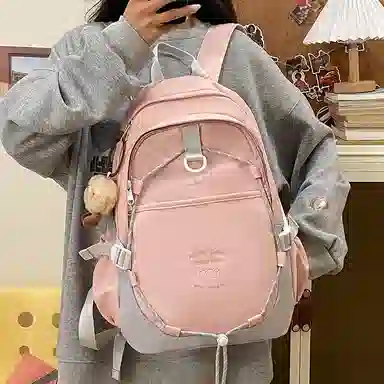 彤彤兔 百搭高颜值学生 尼龙 书包背包双肩包 女款 多色