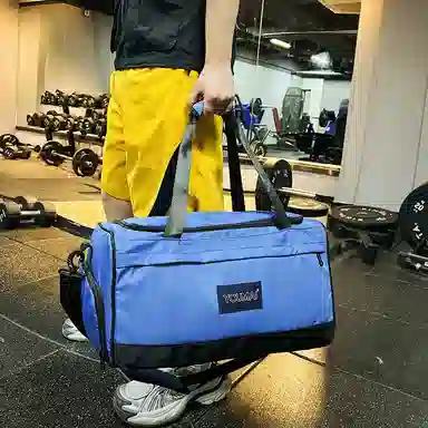 德力熊 出差便携 尼龙 健身包 男女同款情侣款 黑色粉色红色卡其色蓝色军绿色灰色