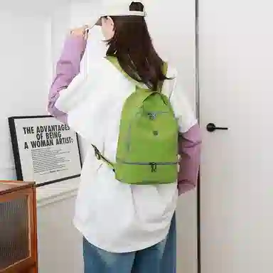 德力熊 时尚韩版简约 尼龙 双肩包 女款 多色