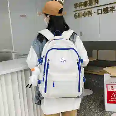 彤彤兔 韩版森系小清新简约 尼龙 双肩包 女款 多色