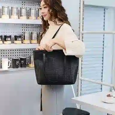 OUZIHUANG Tote Bag Black