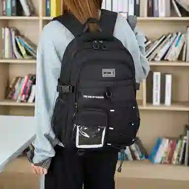 彤彤兔 韩版简约 涤纶（聚酯纤维） 双肩包 女款 多色