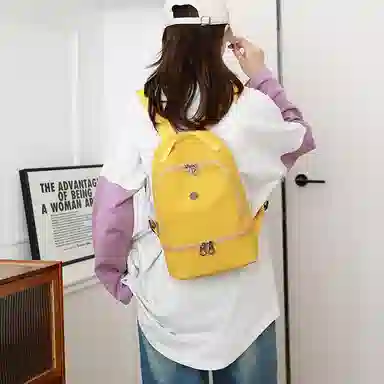 德力熊 时尚韩版简约 尼龙 双肩包 女款 多色