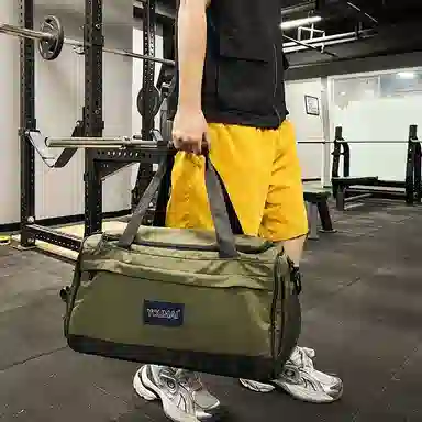 德力熊 出差便携 尼龙 健身包 男女同款情侣款 黑色粉色红色卡其色蓝色军绿色灰色