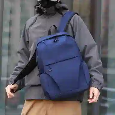 彤彤兔 时尚百搭潮流 牛津布 双肩包 男款 黑色\蓝色\灰色