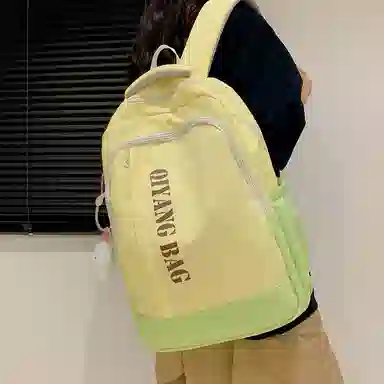 彤彤兔  简约百搭书包 尼龙 双肩包 大号 男女同款情侣款 多色