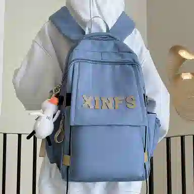 彤彤兔 韩系时尚百搭学生 尼龙 书包背包双肩包 男女同款情侣款 多色