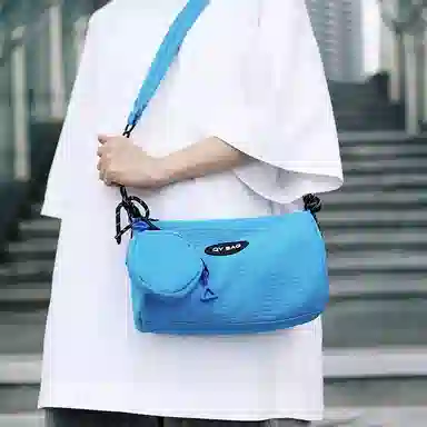 彤彤兔 小清新简约时尚 尼龙 单肩包 男女同款情侣款 多色