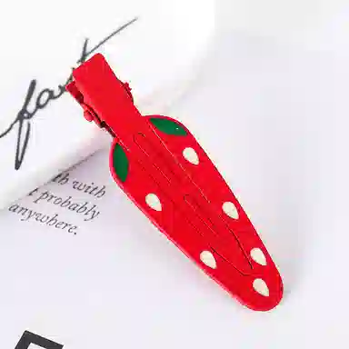 彤彤兔 无痕 韩版 磨砂发卡水果卡通时尚刘海 发夹 女款