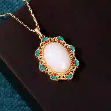 彤彤兔 挂坠祥云 国潮气质 铜 项链 女款