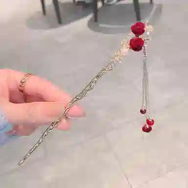 彤彤兔 玫瑰古风国风 发簪 女款