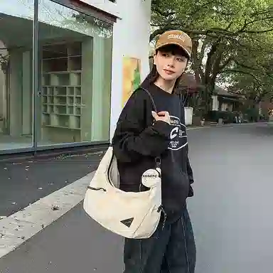 OUZIHUANG Casual Cycling Backpack Nylon Shoulder Bag Unisex