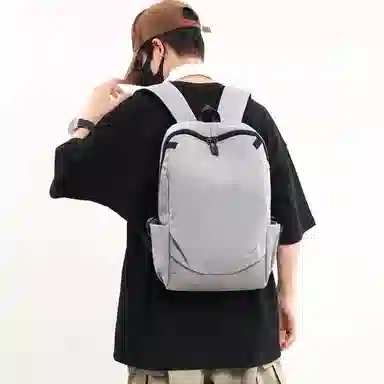 彤彤兔 简约时尚百搭 牛津布 双肩包 男款 黑色\灰色\蓝色