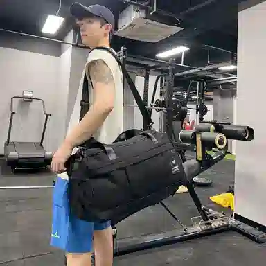 德力熊 干湿分离训练大容量短途旅行包 尼龙 健身包 男女同款情侣款 黑色/粉色/灰色/红色/黄色/蓝色/青绿色