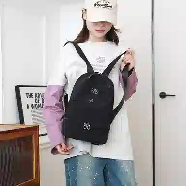 德力熊 时尚韩版简约 尼龙 双肩包 女款 多色