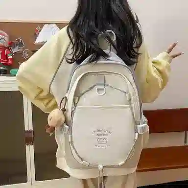 彤彤兔 百搭高颜值学生 尼龙 书包背包双肩包 女款 多色